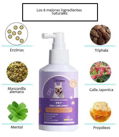 DentaSmile - Limpiador Dental en Spray para Perros y Gatos