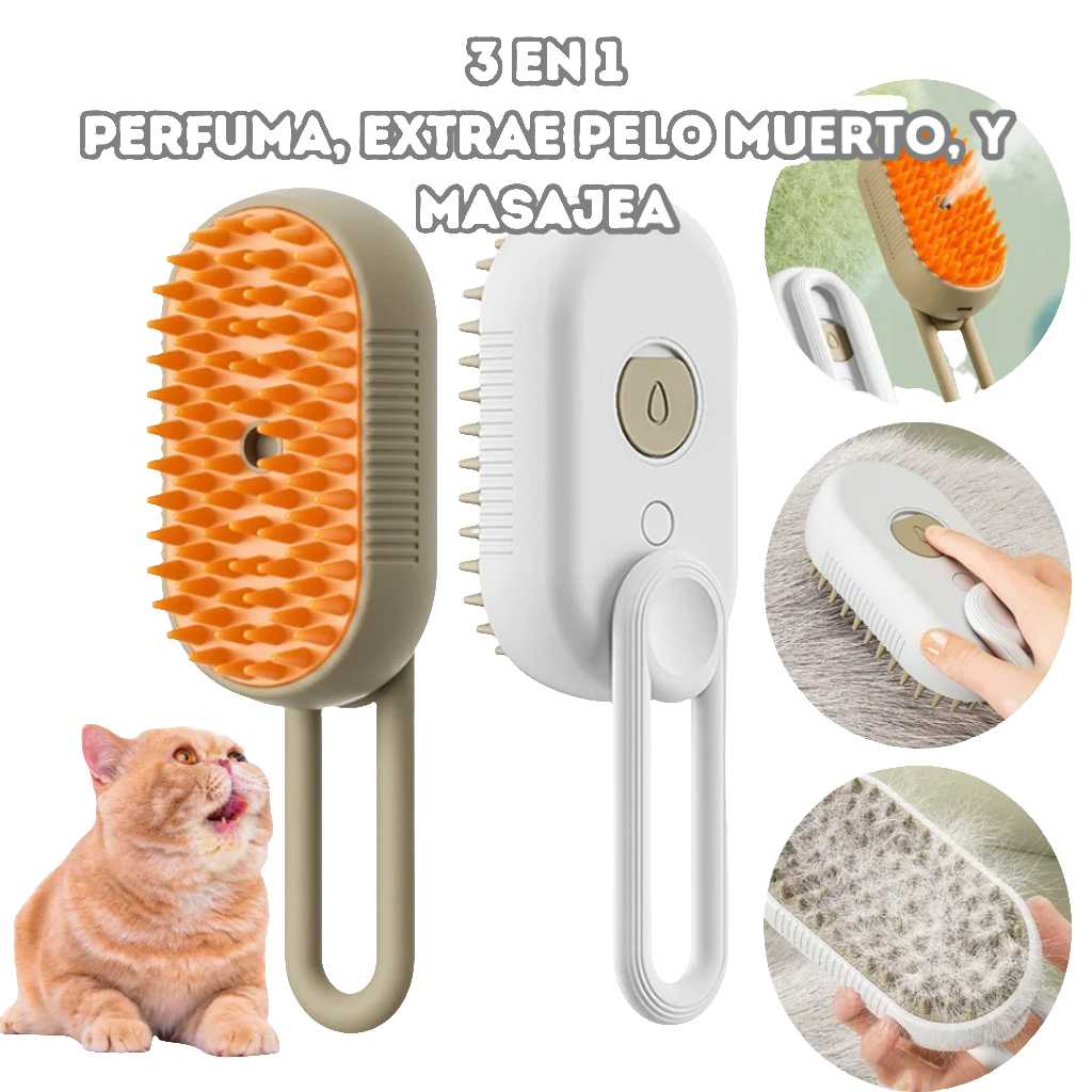 Cepillos a Vapor 2x1: Más Cuidado para tu Gato, Menos Pelo en Casa